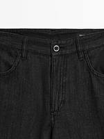 Loose mid-rise wide-leg jeans