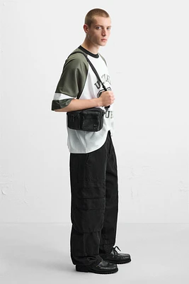 FABRIC POCKET CROSSBODY BAG