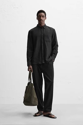 PANTALON À TEXTURE