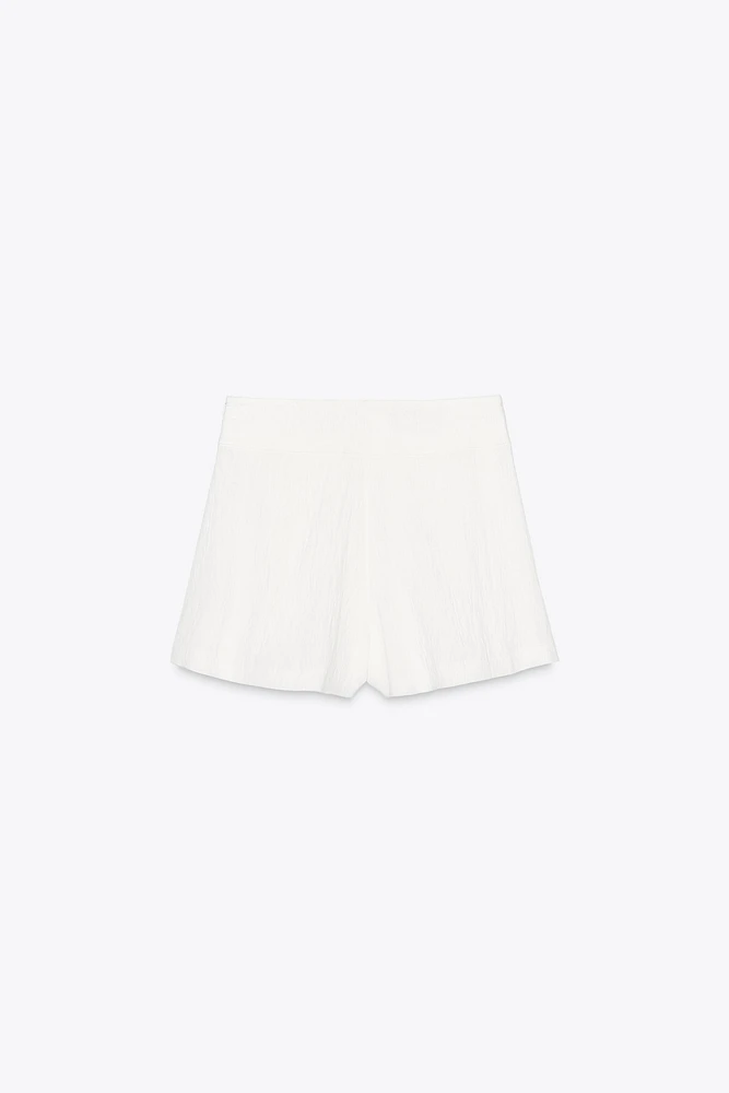 JUPE-CULOTTE CROISÉE À PINCES