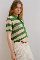 KNIT POLO JACKET