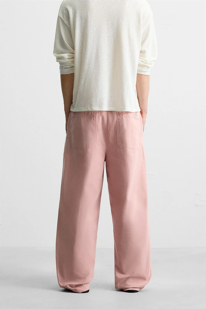 WASHED CANVAS PANTS