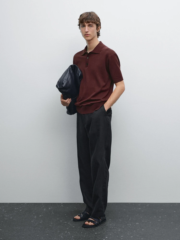 Polo en maille regular fit 100 % coton