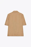 BLAZER AVEC LIN RAYURES ZW COLLECTION