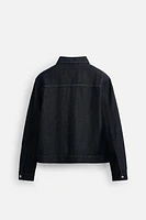VESTE EN DENIM À CHEVRONS