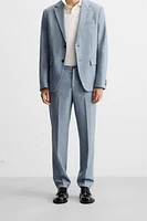 TEXTURED SUIT PANTS