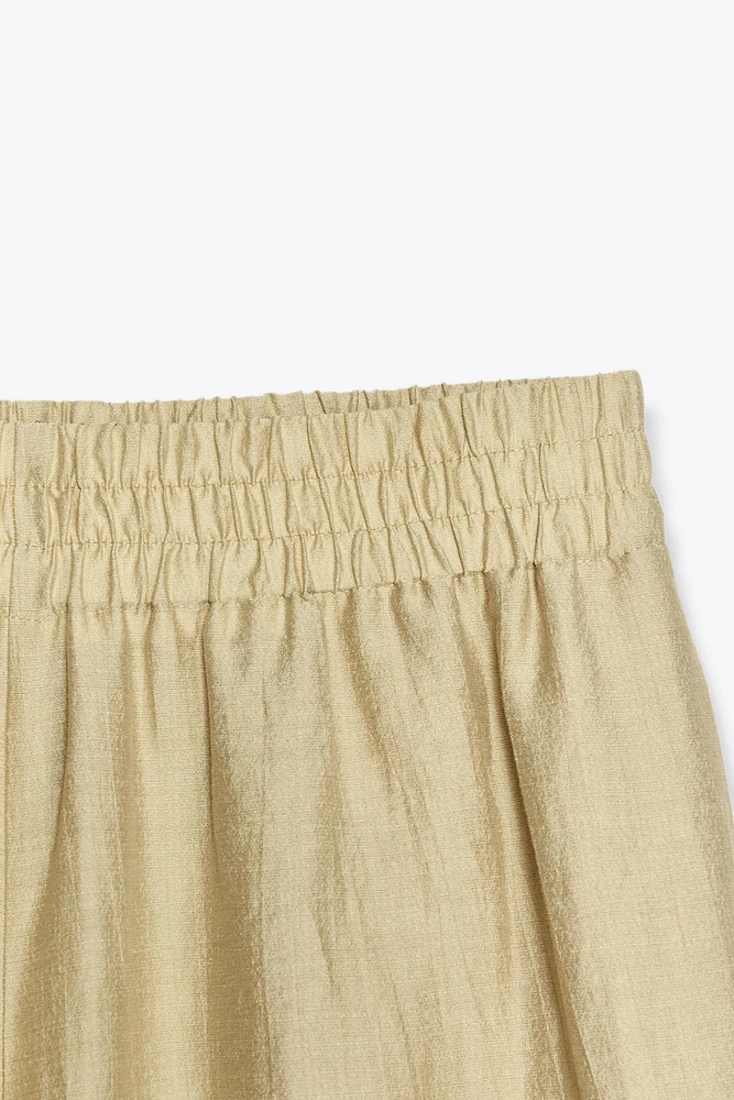 PANTALON LARGE TAILLE ÉLASTIQUE