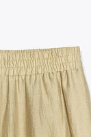 PANTALON LARGE TAILLE ÉLASTIQUE