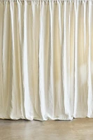 MEDIUM OPACITY DOUBLE-WIDE LINEN CURTAIN