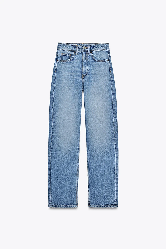 HIGH-WAISTED TRF MOM FIT JEANS