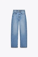 HIGH-WAISTED TRF MOM FIT JEANS