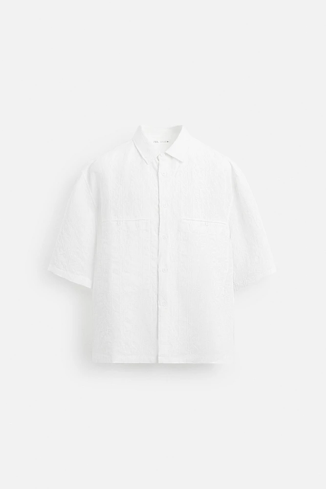 STRIPED JACQUARD SHIRT