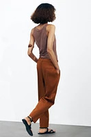 PANTALON À PINCES COLLECTION ZW
