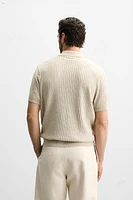 POLO EN MAILLE CÔTELÉE