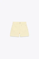 Z1975 HIGH-WAISTED SHORTS WITH PATCH POCKETS