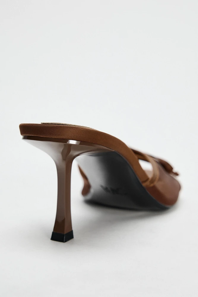 MESH BOW SANDALS