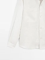 Lightweight 100% linen overshirt - Limited Edition