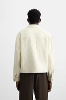 VESTE JACQUARD TEXTURÉE