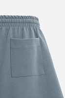 INTERLOCK STRUCTURED SHORTS