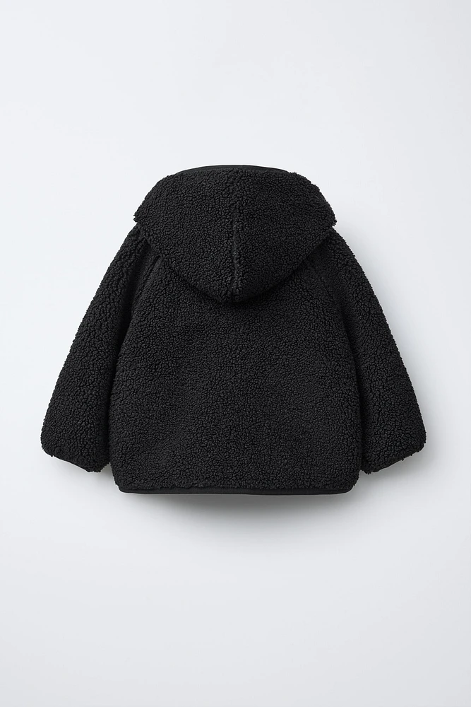 HOODED FLEECE JACKET