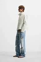 CHEMISE BOXY FIT À RAYURES