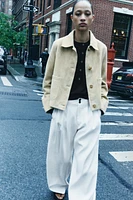 VESTE EN CUIR DAIM 100 % ZW COLLECTION LIMITED EDITION
