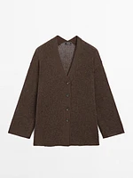 Cardigan oversize en maille fine