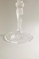 ENGRAVED CRYSTALLINE WINE GLASS