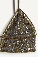 LIMITED EDITION EMBROIDERED TRIANGLE BRALETTE