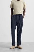 COTTON LINEN PANTS