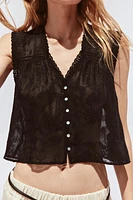 CHEMISE BRODÉE ENTRE-DEUX