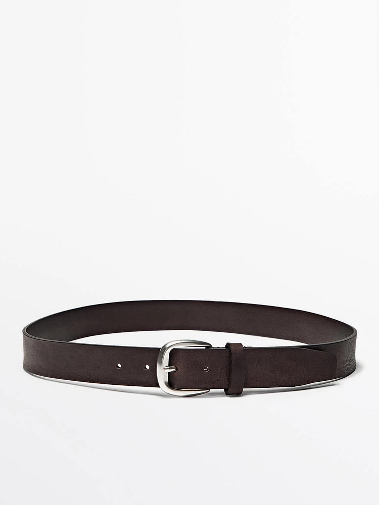 Nappa leather belt