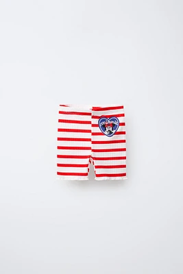 LEGGING CYCLISTE RAYURES MINNIE MOUSE © DISNEY