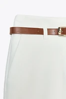 BELTED CUFFED PANTS
