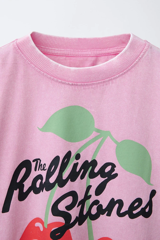 T-SHIRT CERISES ROLLING STONES ©