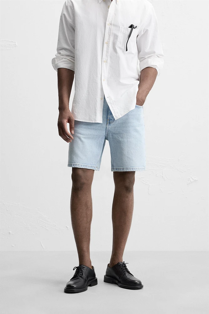 REGULAR FIT DENIM SHORTS
