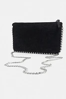 STUDDED CROSSBODY WALLET BAG