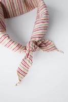 TWO-PACK OF SOLID AND STRIPED BANDANAS