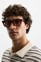 STRIPED PIQUÉ POLO SHIRT