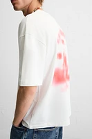 BLURRED PRINT T-SHIRT