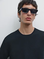 100% cotton short sleeve knit sweater