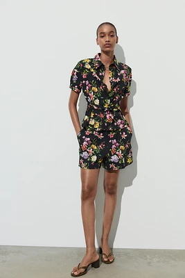 FLORAL PRINT SHORTS