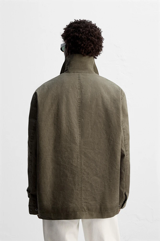 WASHED CONTRAST JACKET