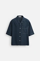 CHEMISE SURPIQÛRES CONTRASTE