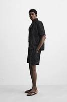 GEOMETRIC JACQUARD SHORTS