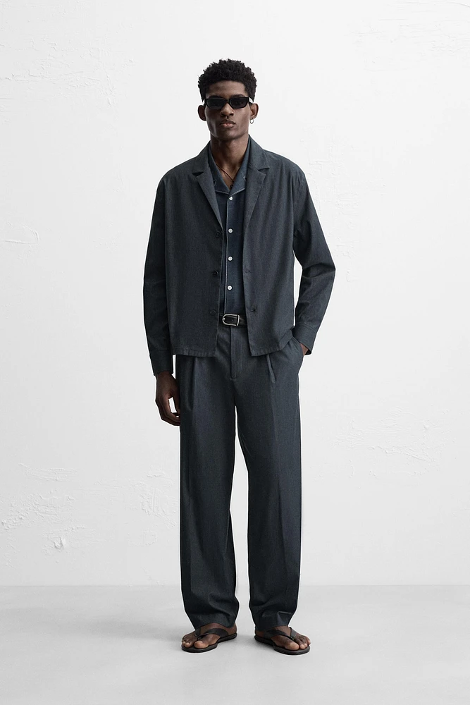 PLEATED REGULAR FIT PANTS