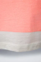 STRIPED T-SHIRT WITH EMBROIDERED TEXT