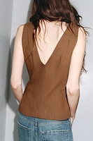 GILET VOLUME MÉLANGE LIN ZW COLLECTION