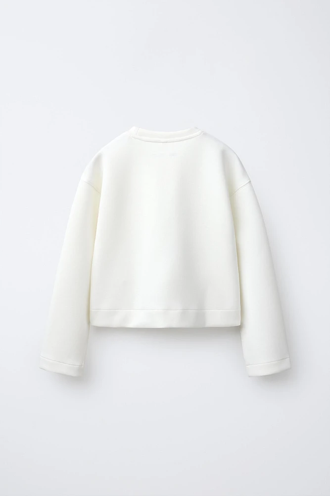 ATHLETIC SWEATSHIRT WITH TEXT