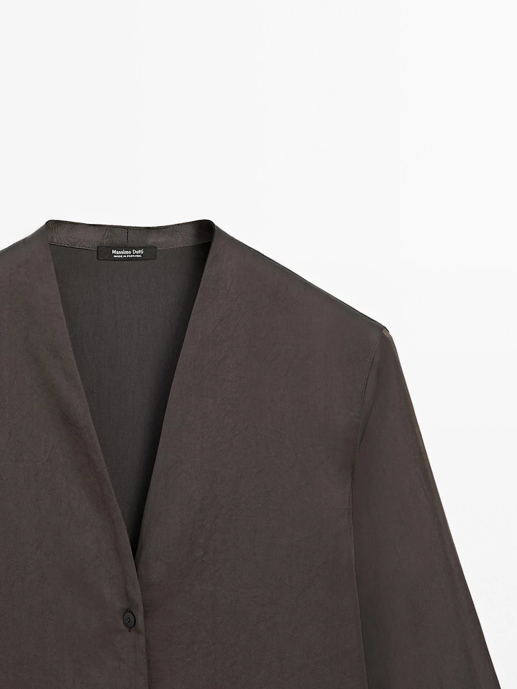Chemise à manches longues en coton